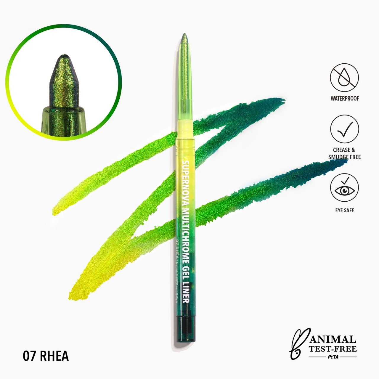Delineador de ojos Supernova Multichrome Gel Liner (007, Rhea) Moira