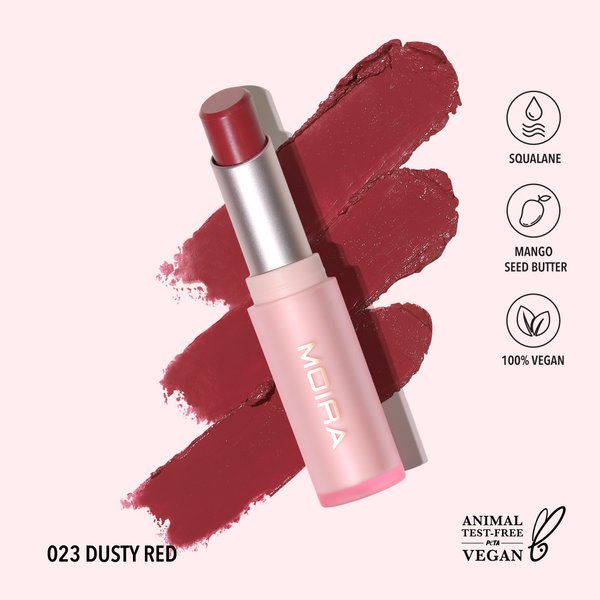 Labial hidratante Signature Lipstick (023, Dusty Red) Moira