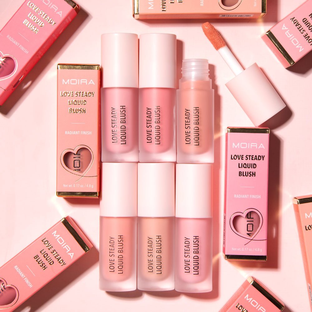 Rubor líquido Love Steady Liquid Blush (017, Sweet Stuff) Moira - Imagen 5
