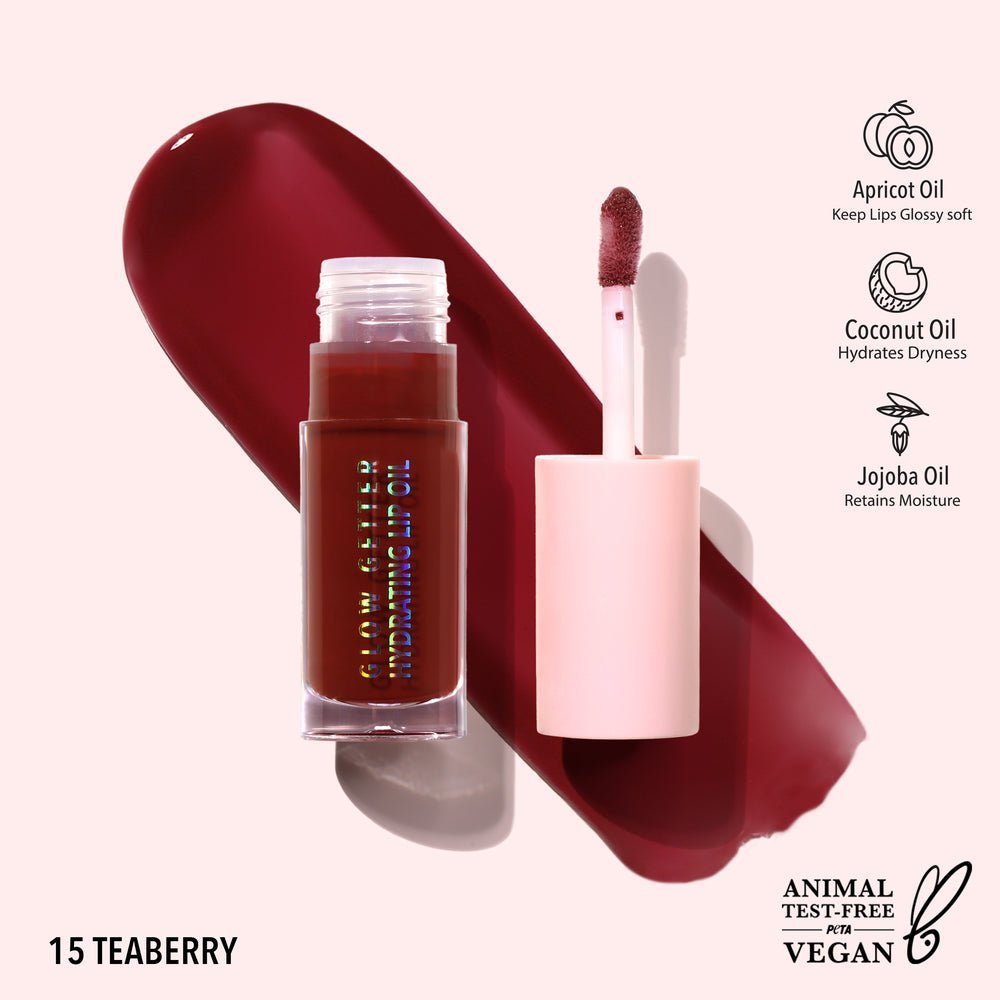Glow Getter Hydrating Lip Oil (015, Teaberry) Moira