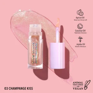 Glow Getter Hydrating Lip Oil (003, Champange Kiss) Moira