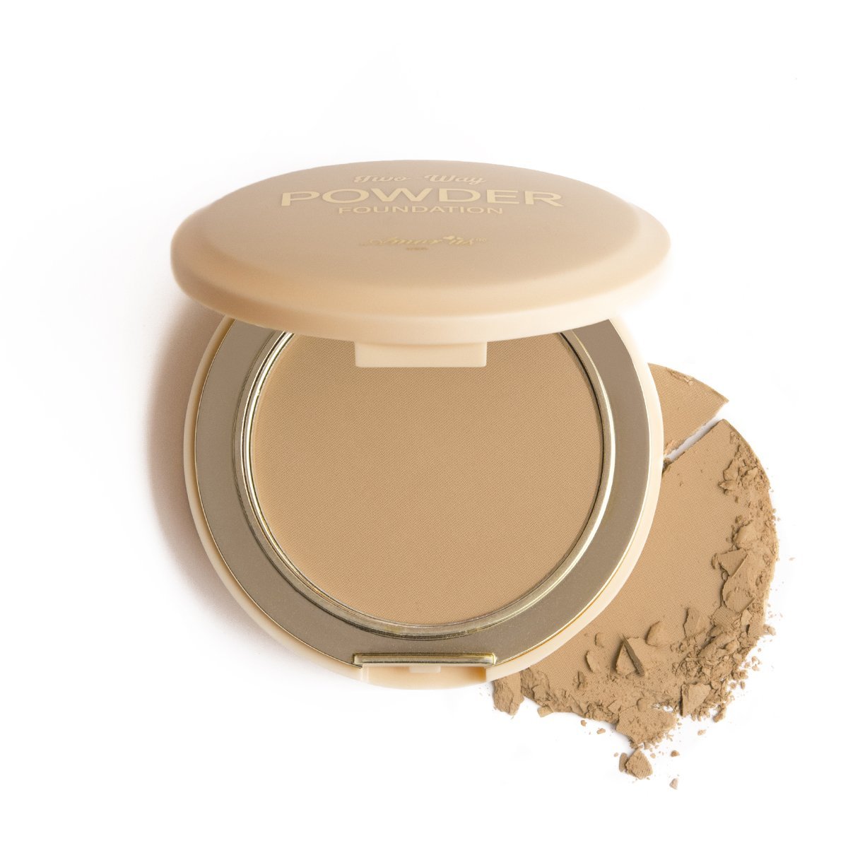 Polvo compacto Beige Two Ways Tono 05 Natural Beige Amor Us