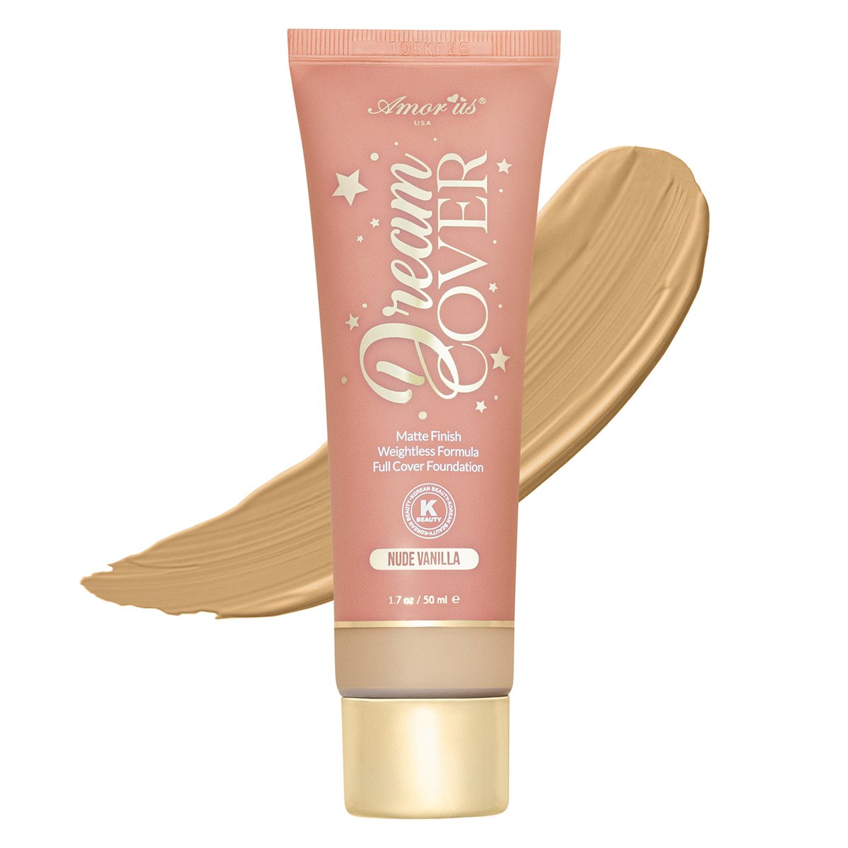 Dream cover-Base de maquillaje 03 Nude Vanilla Amor us
