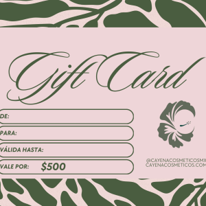 Tarjeta de Regalo $500.00