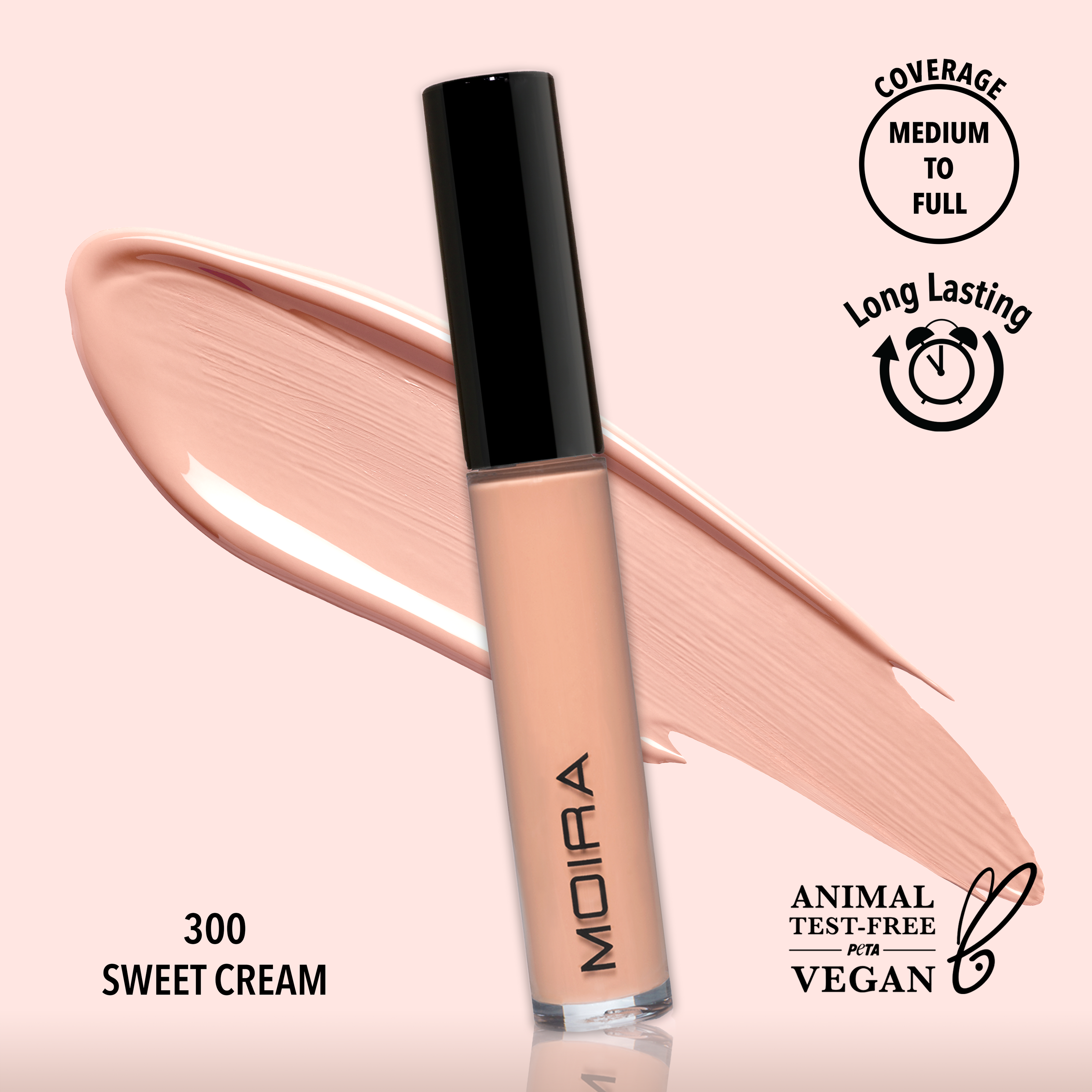 Corrector Lavish Creamy Concealer (300, Sweet Cream) Moira